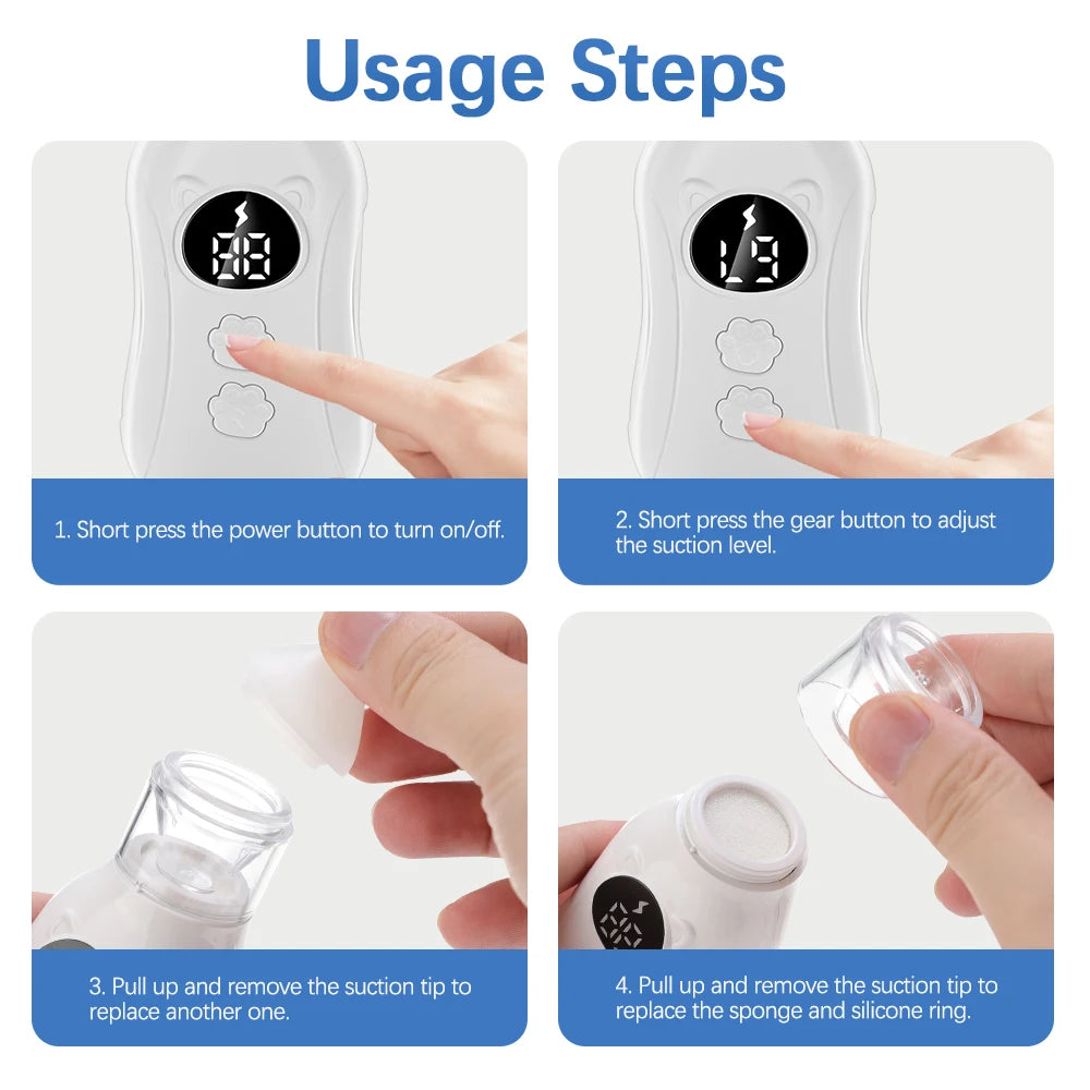 Electric Baby Nasal Aspirator with Music and Suction Control - 16