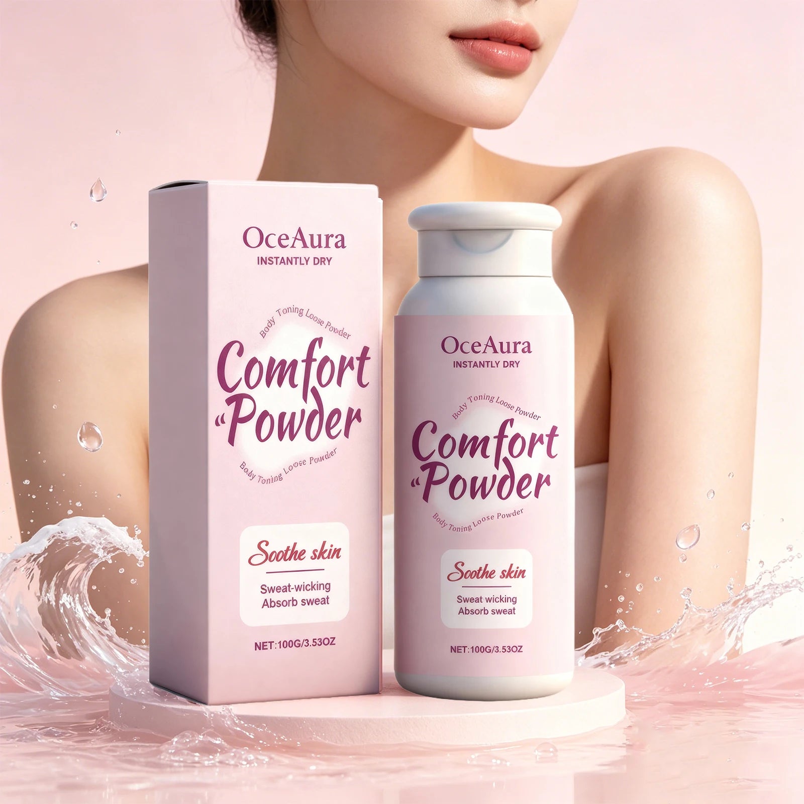 All-Over Body Powder for Instant Sweat Absorption and Skin Comfort - 3