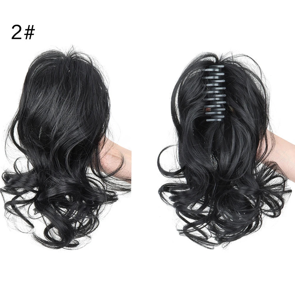 Curly Ponytail Claw Clip Hair Extension for Instant Voluminous Styles - 12