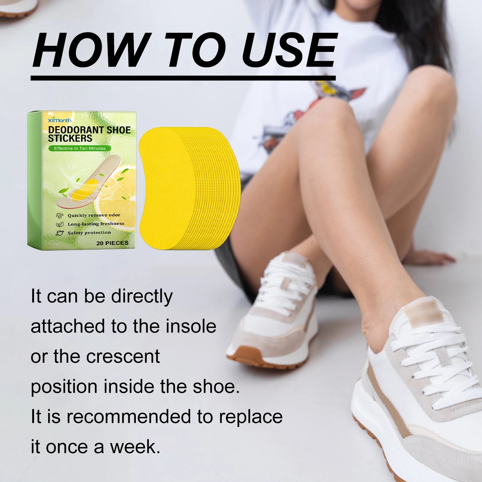 Deodorant Shoe Odor Removal Patches for Daily Freshness - 11