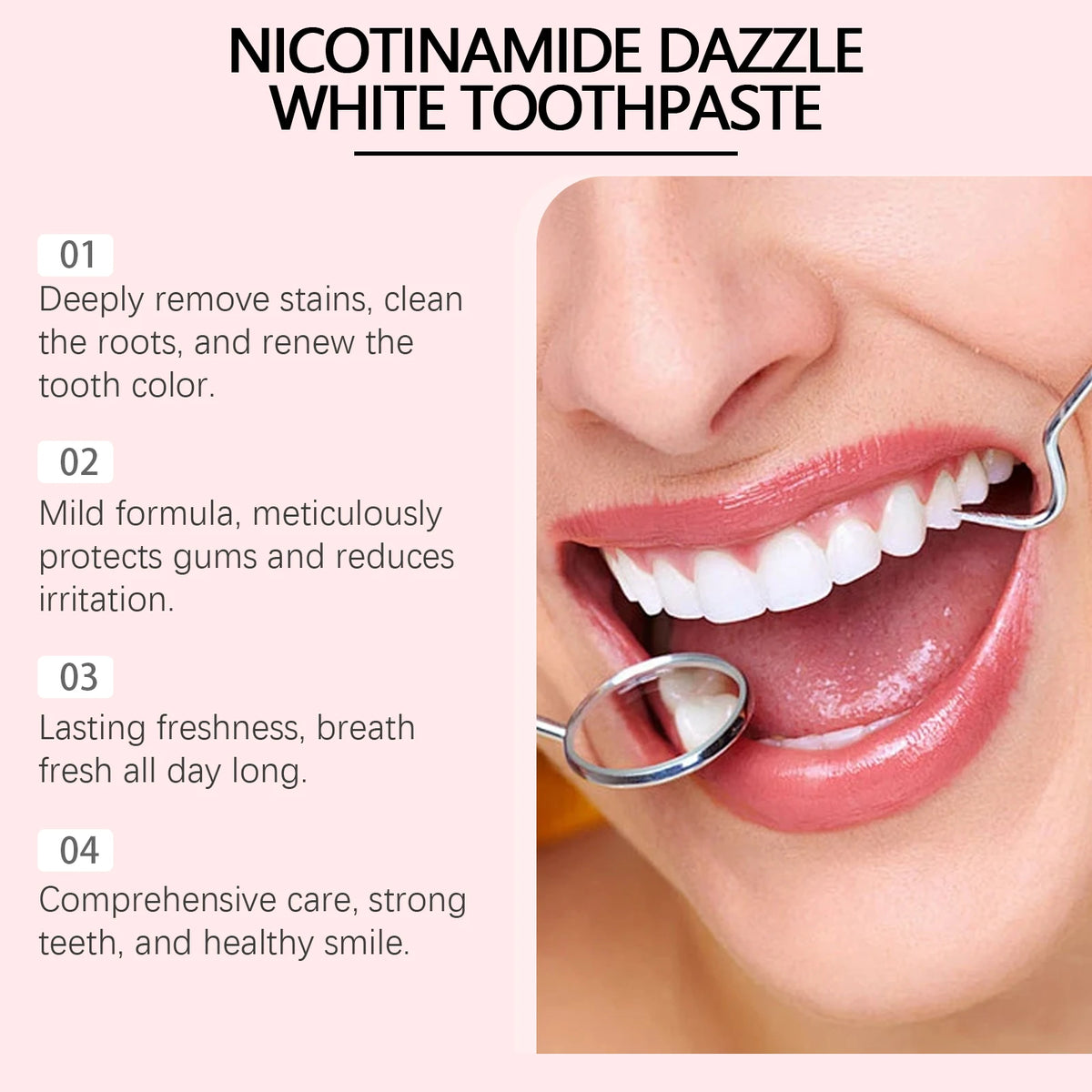 Professional Teeth Whitening Toothpaste for Cavity Repair and Fresh Breath