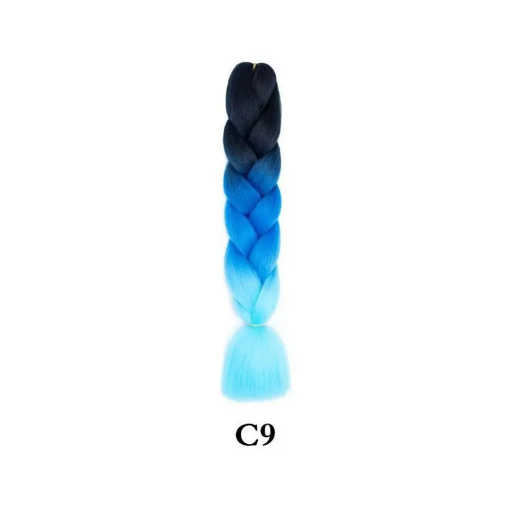 24-Inch Synthetic Jumbo Braiding Hair Extensions for Twist Crochet Braids - 26