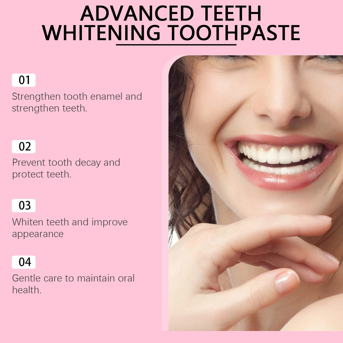 Professional Teeth Whitening Toothpaste for Stain Removal and Fresh Breath