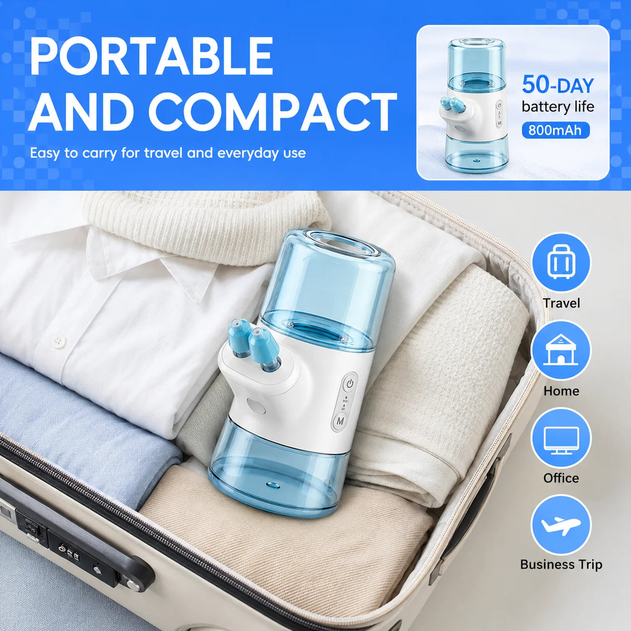 Portable Electric Nasal Irrigator for Sinus Relief and Daily Nasal Care - 6