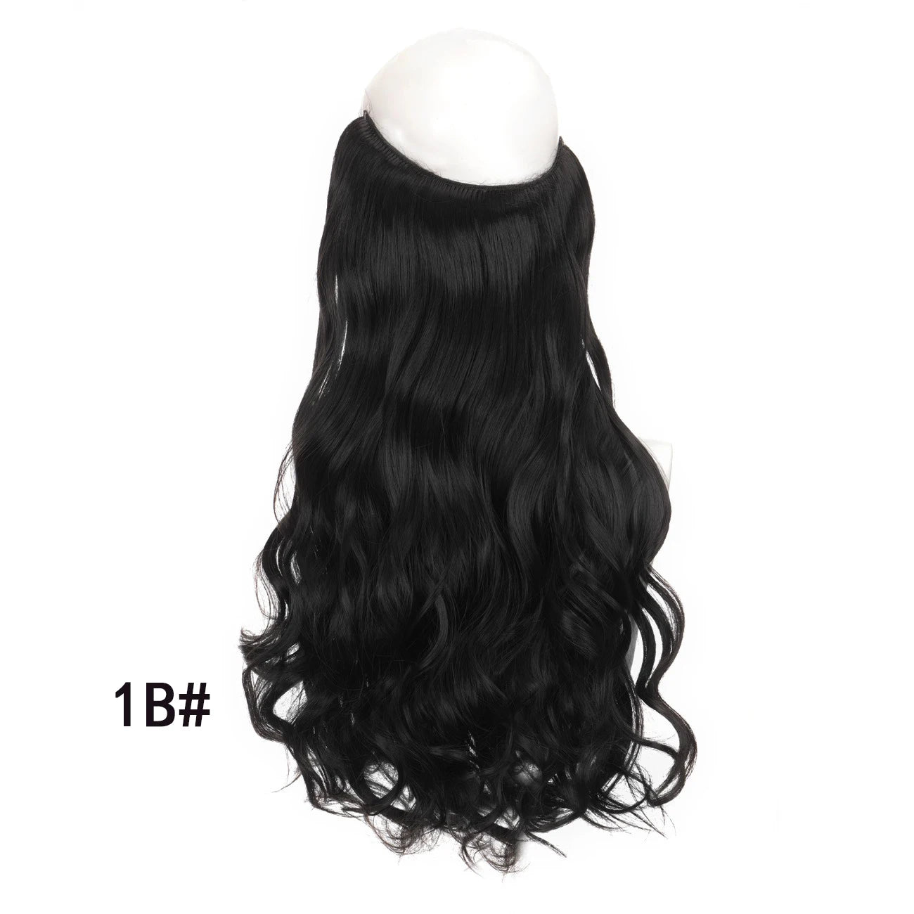 Invisible Halo Wire Hair Extensions for Voluminous Wavy Hair - 14
