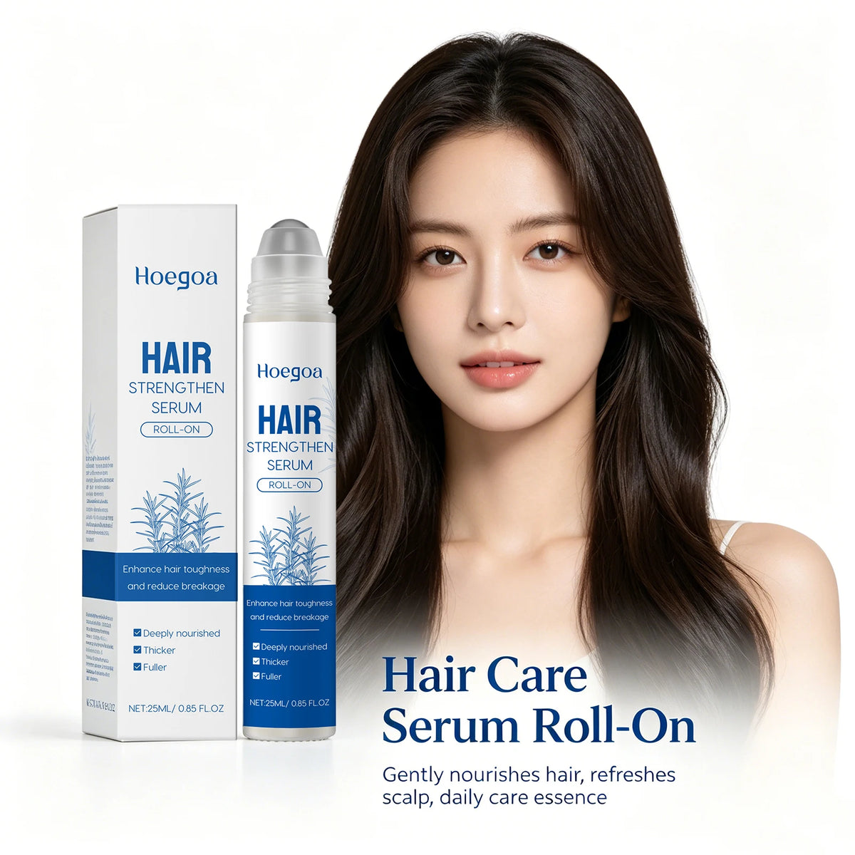 Rosemary Hair Growth Serum Roller for Thinning Hair and Scalp Nourishment