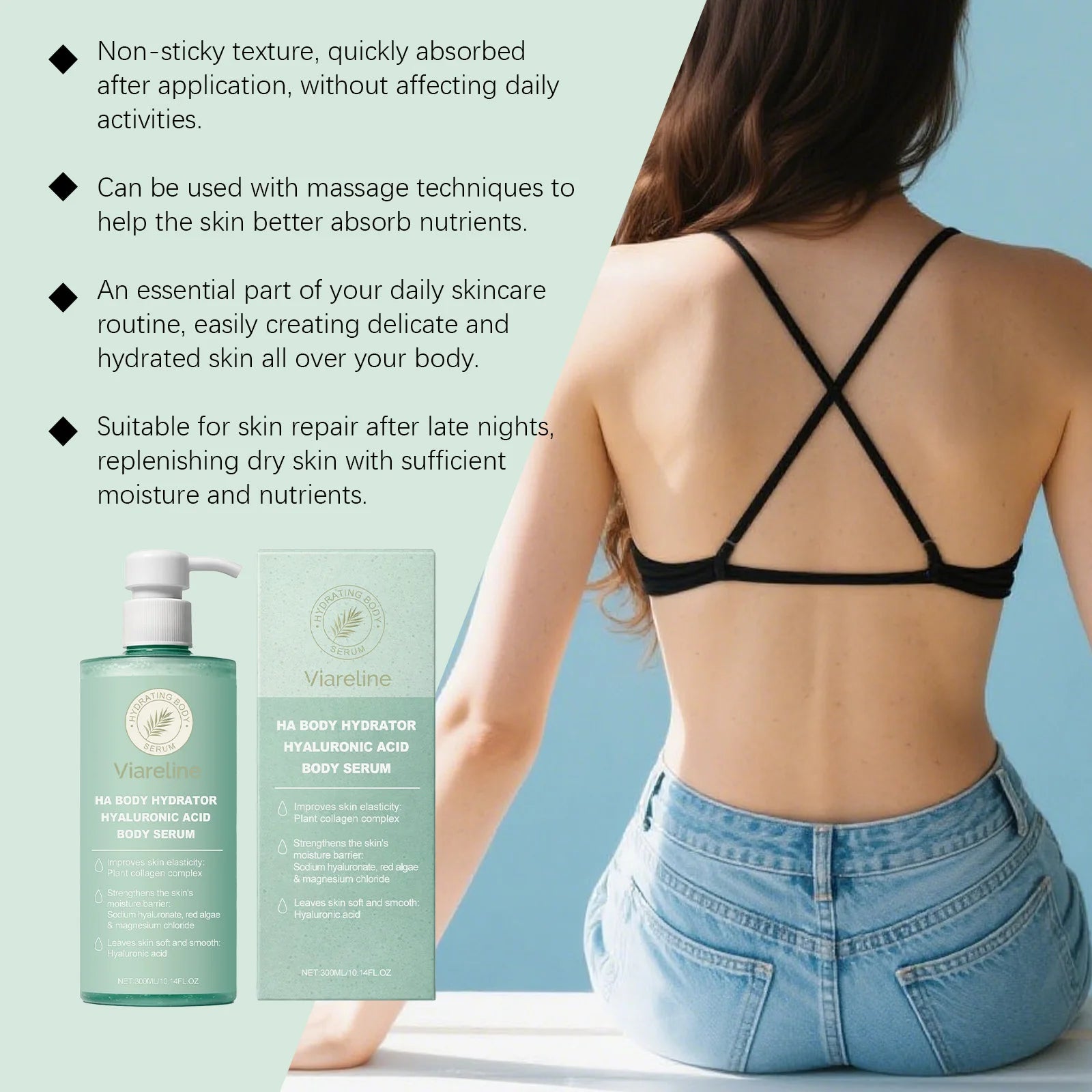 Hyaluronic Acid Body Serum for Deep Hydration and Smooth Skin - 11