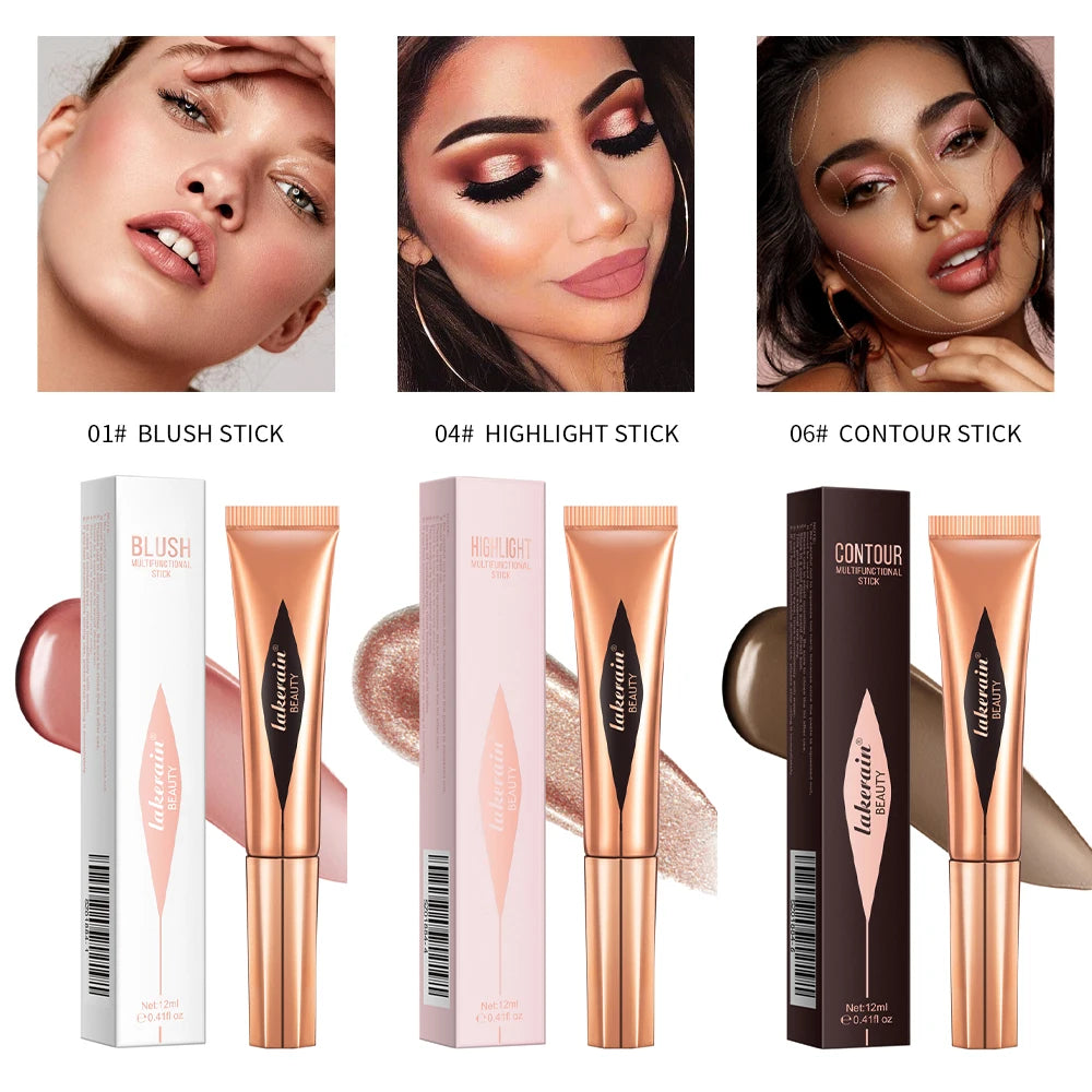 Liquid Face Contour and Highlighter Wand with Cushion Applicator - 38