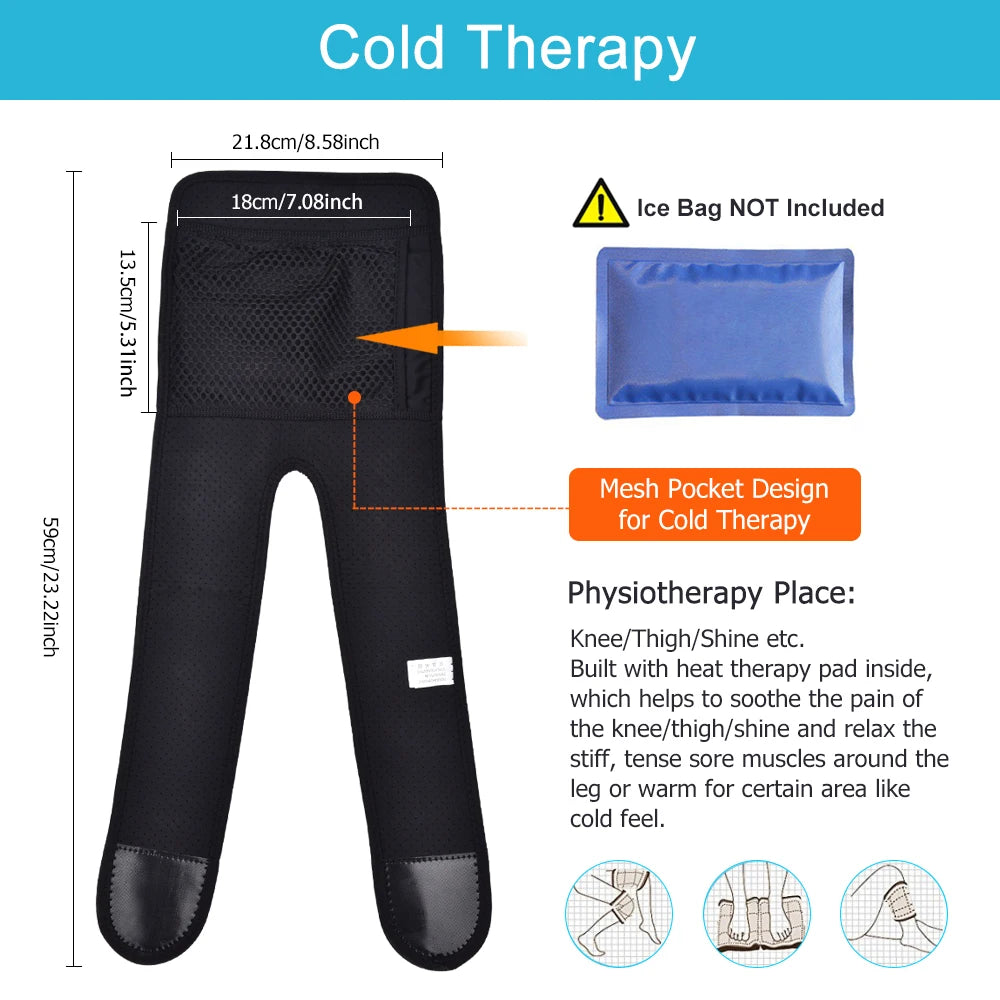 Electric Heated Knee Support Brace for Joint Pain and Muscle Relaxation