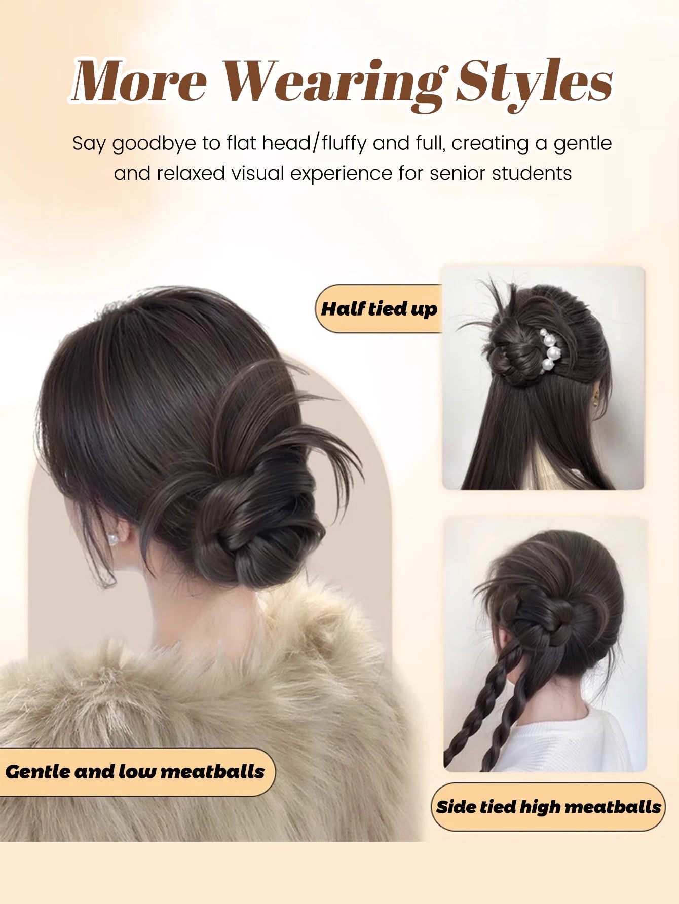 Messy Wavy Claw Clip Hair Bun for Instant Volume - 12