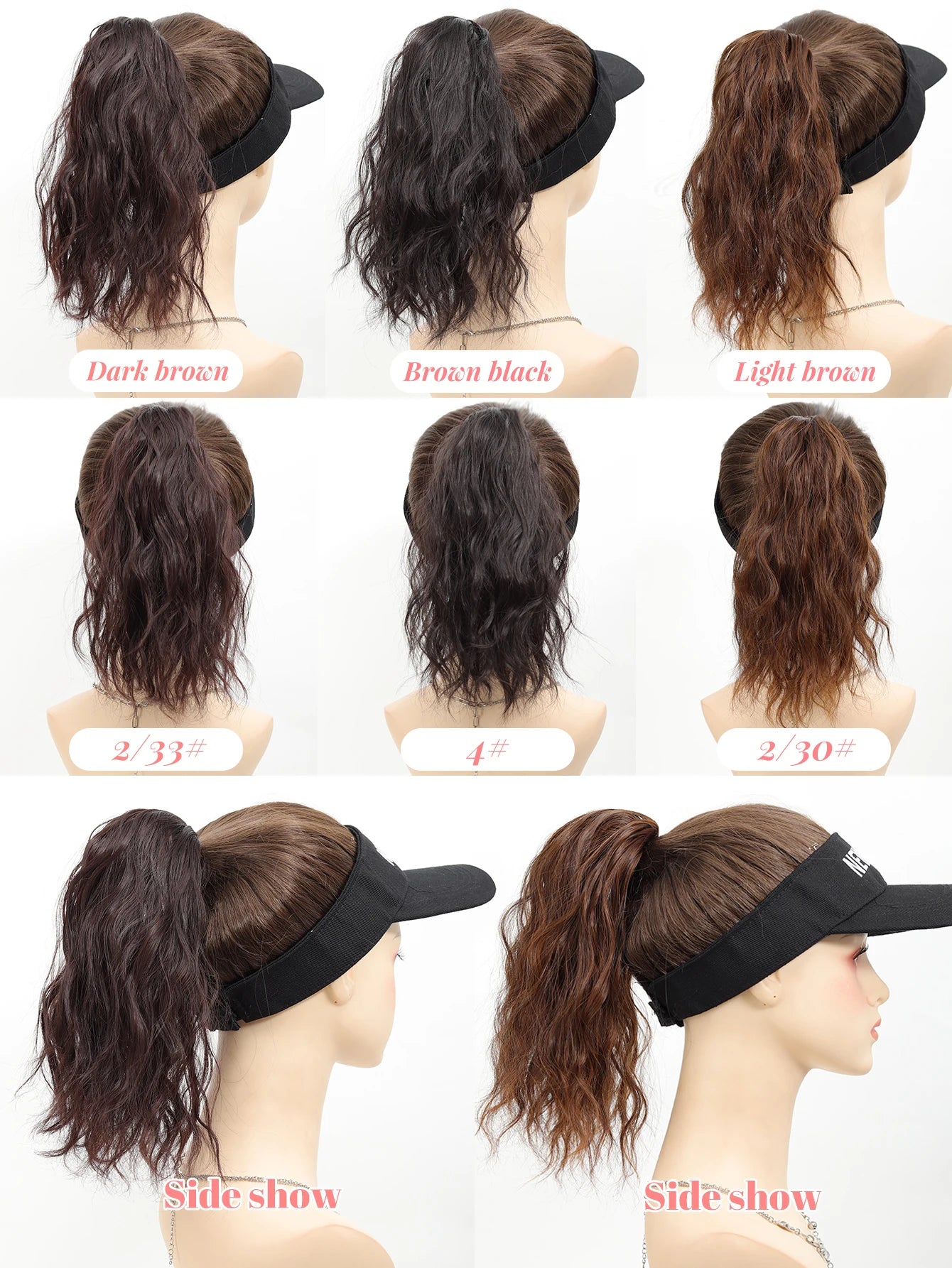 Short Curly Claw Clip Ponytail Hair Extension for Instant Volume - 10