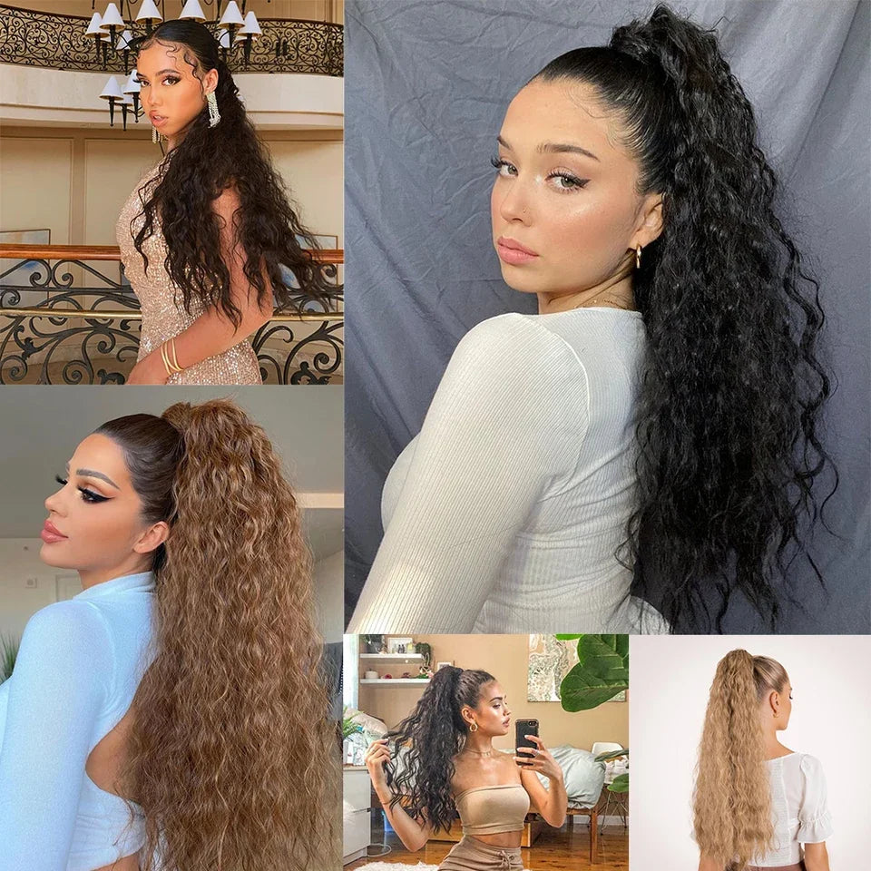 Wavy Wrap-Around Ponytail Extension for Instant Volume - 5
