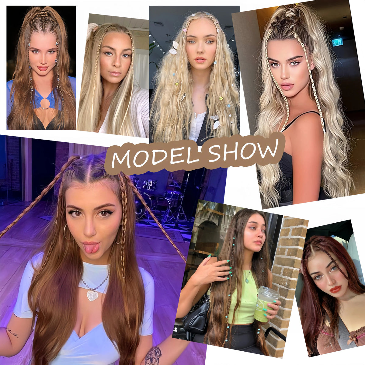 Triple Braid Clip-In Hair Extensions for Instant Styling