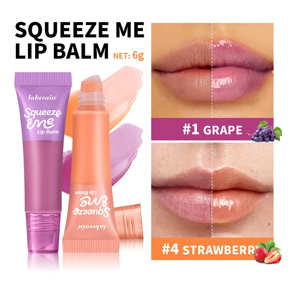 Hydrating Squeeze Lip Balm for Deep Moisture and Sheer Tinted Care