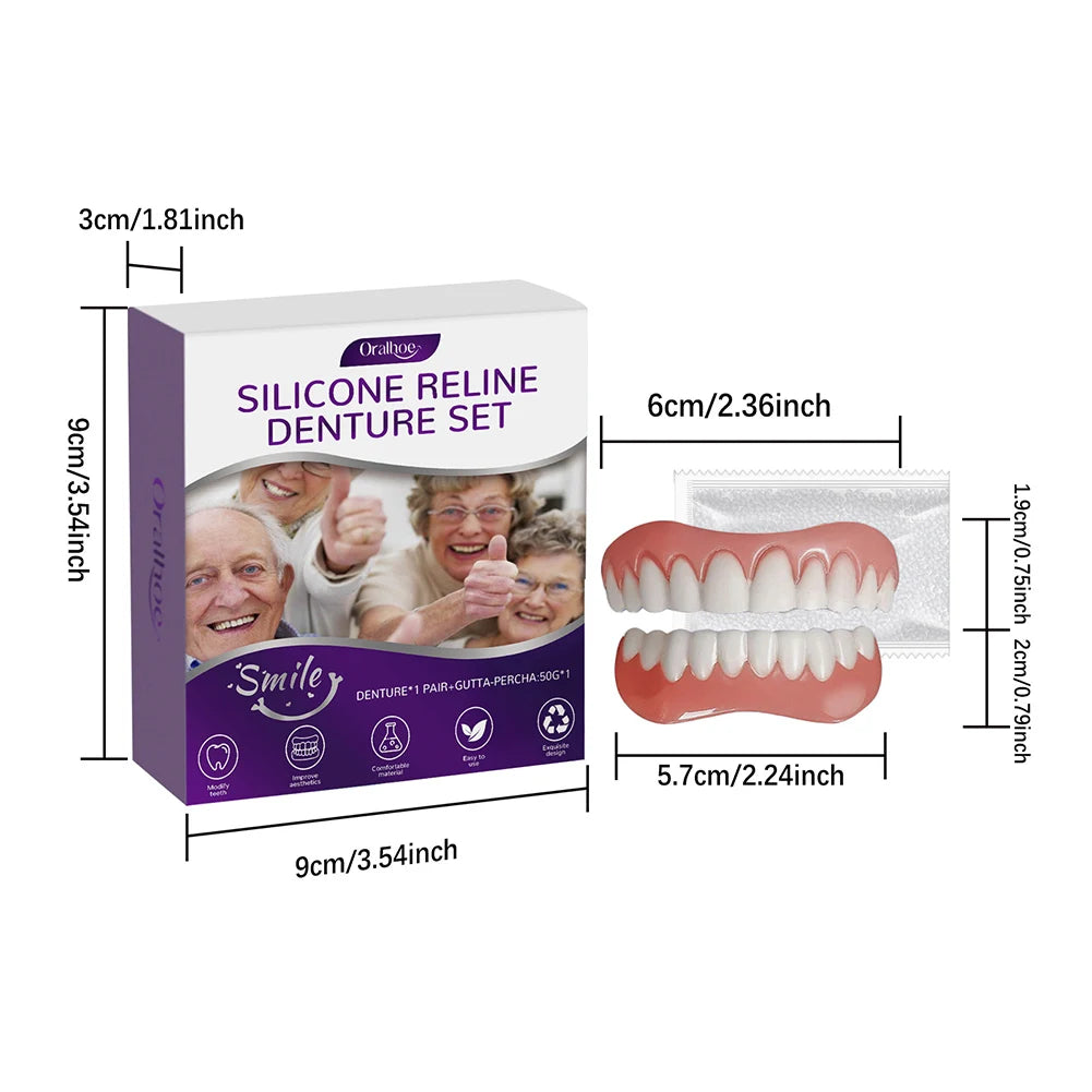Professional Silicone Denture Reline and Comfort Fit Kit - 2