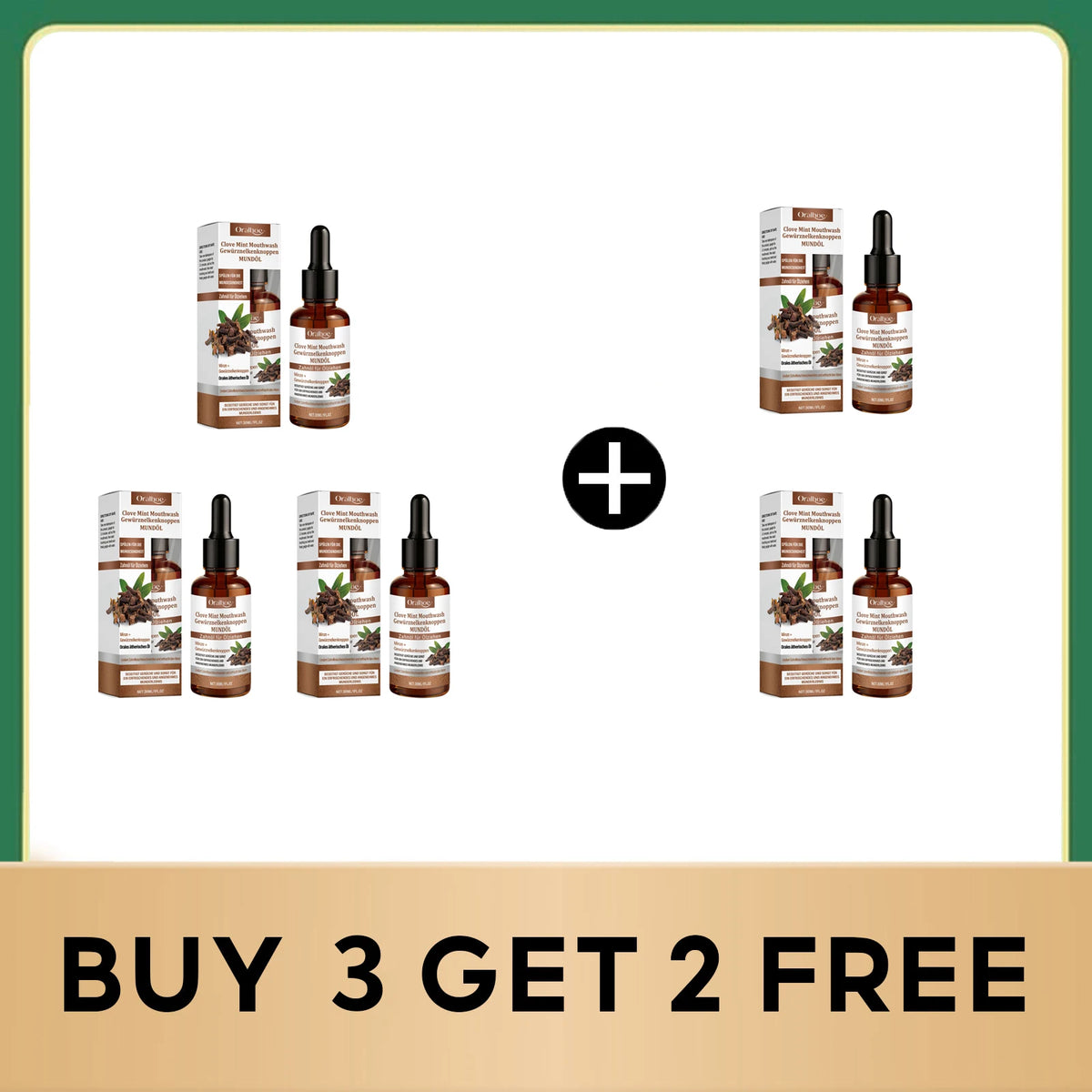 Clove Mint Mouthwash for Teeth Whitening and Fresh Breath