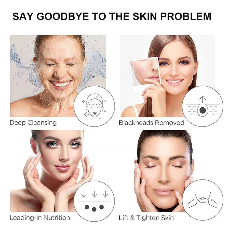 Ultrasonic Skin Scrubber Face Spatula for Deep Cleansing and Pore Care - 14