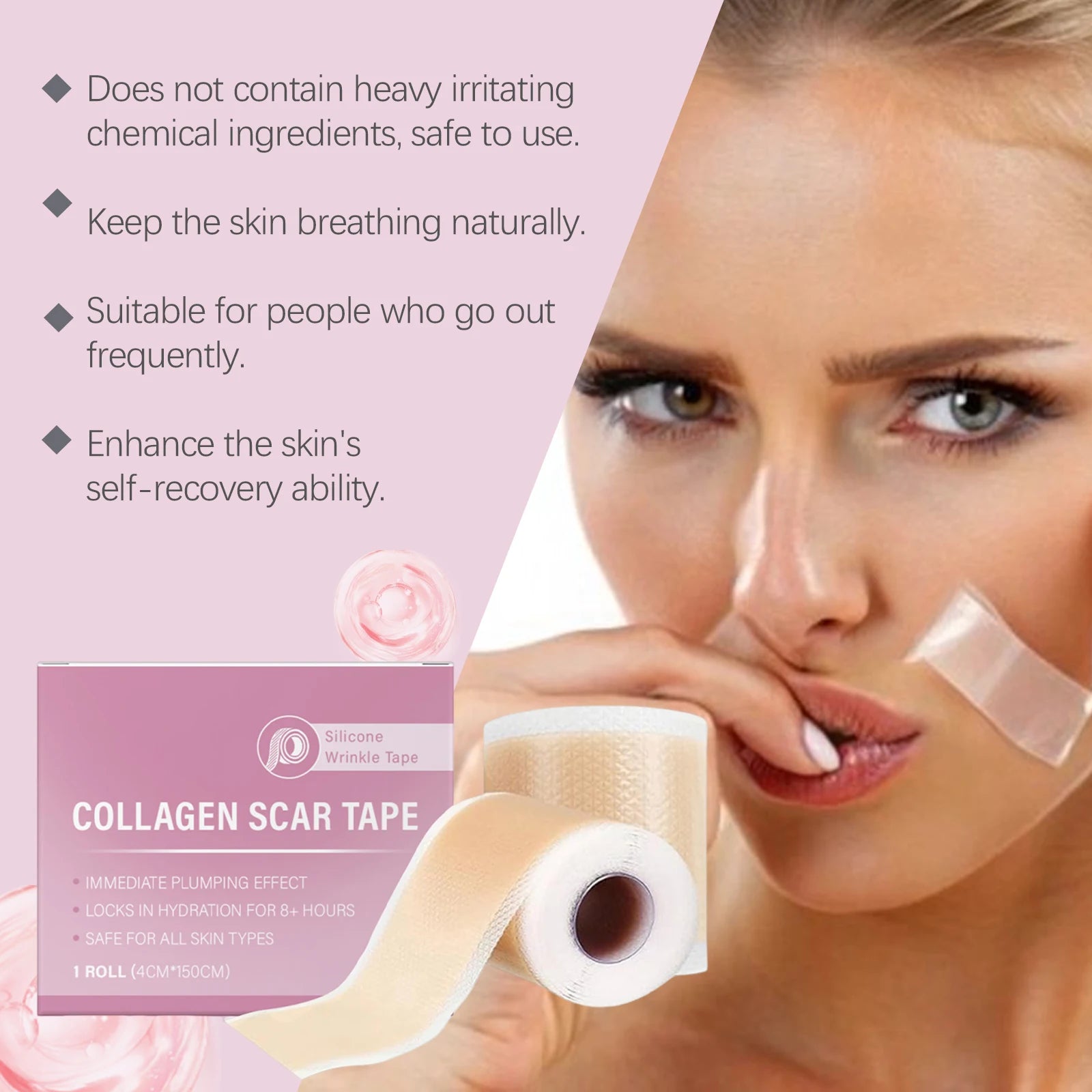 Silicone Collagen Tape for Fine Lines and Scar Repair - 6