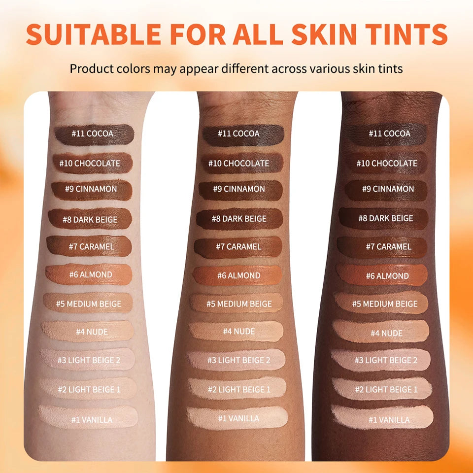 2-in-1 Liquid Foundation and Concealer for Flawless Velvet Matte Finish - 11