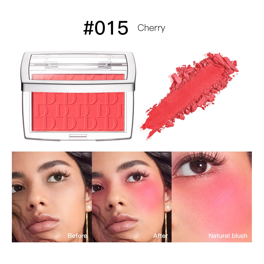 Matte Embossed Blusher Palette for a Natural Long-Lasting Glow - 24