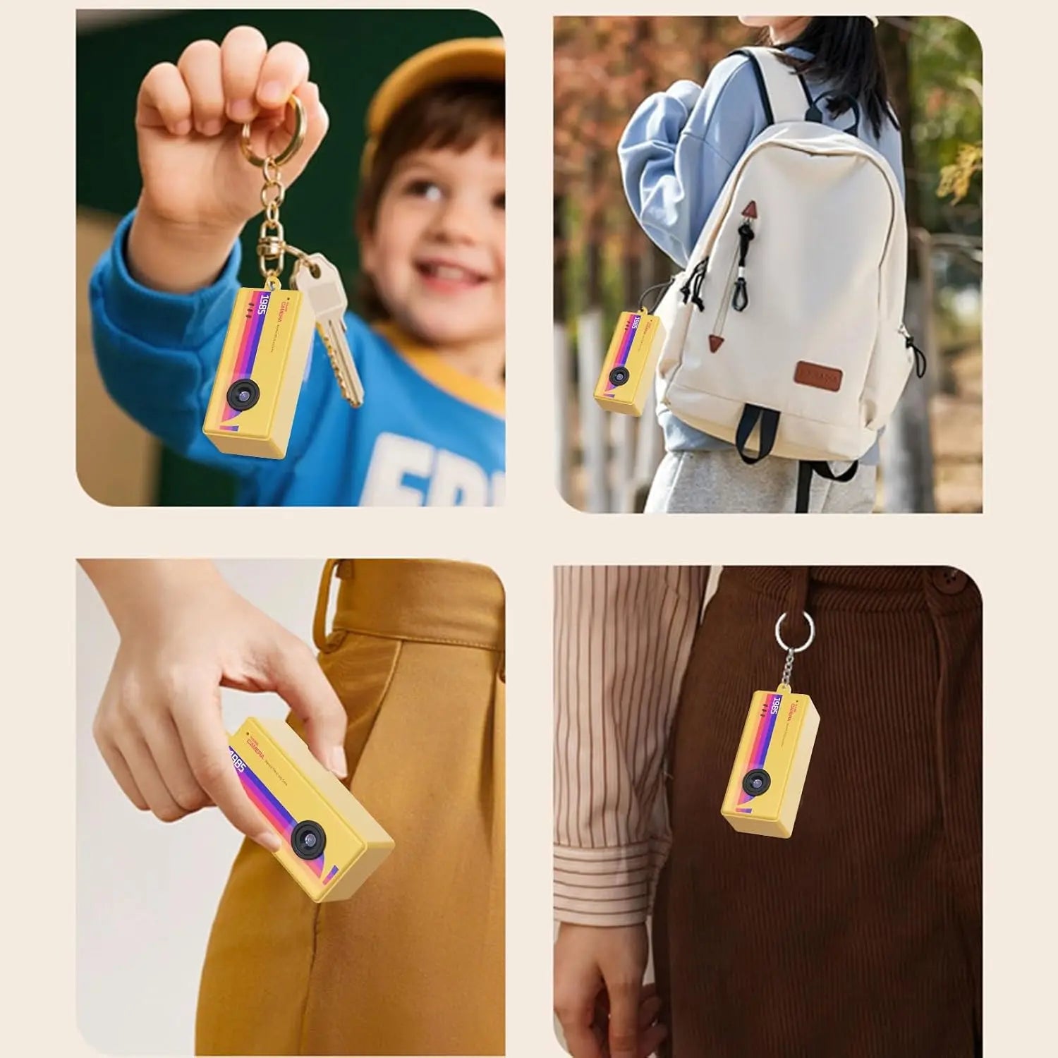 Portable Mini Retro Keychain Digital Camera for Daily Vlogging and Travel - 5