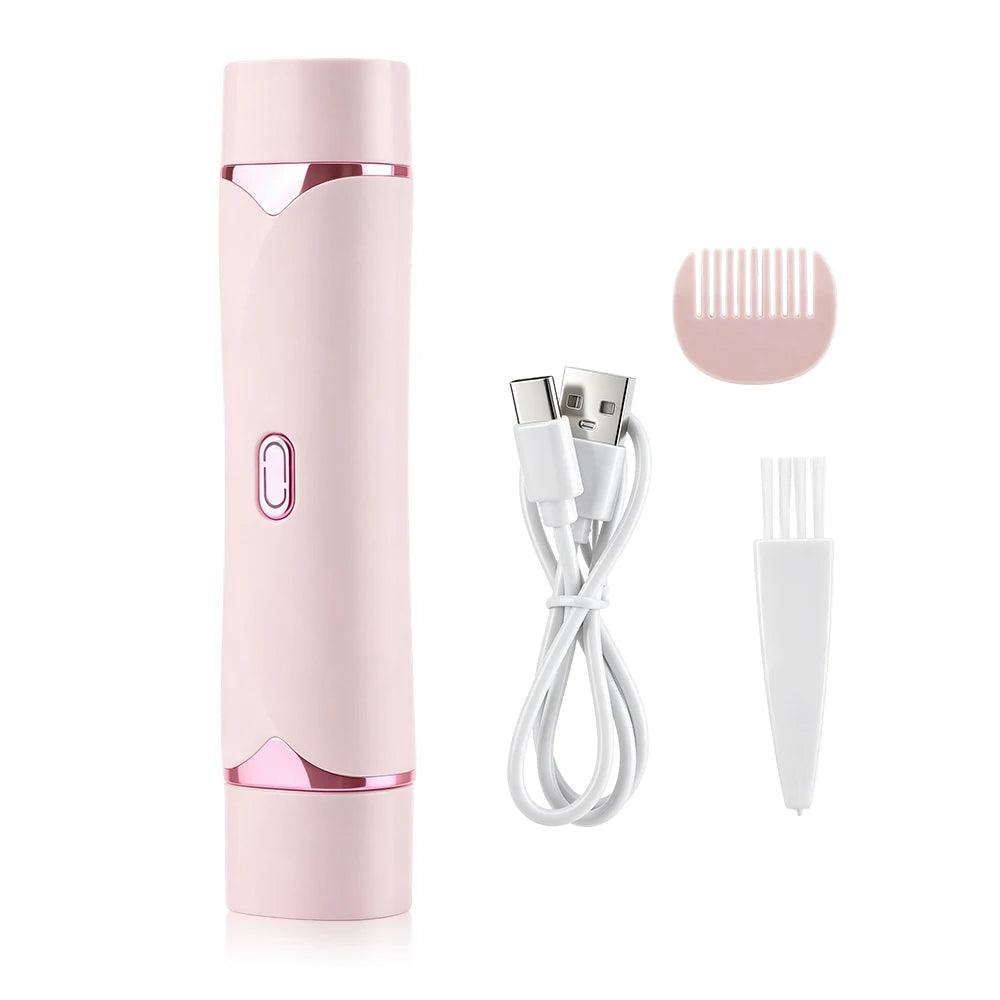 Dual-Head Painless Electric Body and Bikini Hair Trimmer for Women - 17