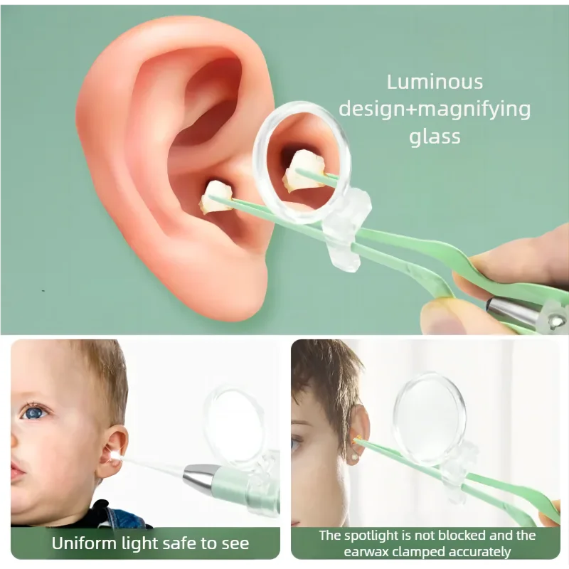 LED Illuminated Ear Wax Removal Tool Kit for Kids and Adults - 2