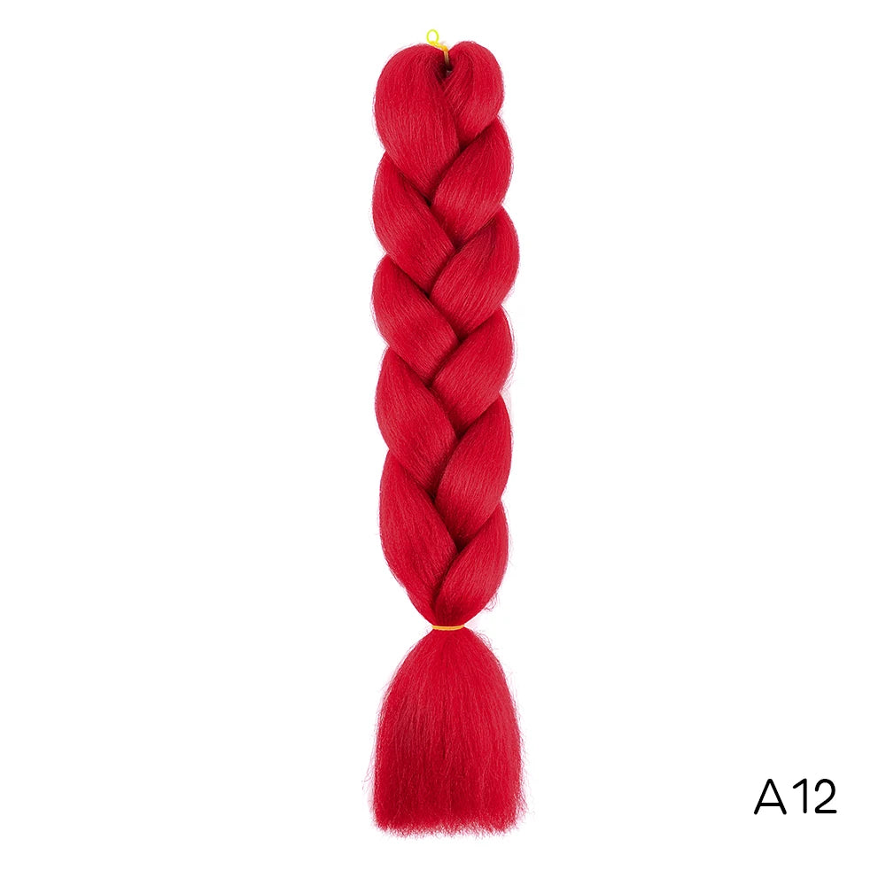 24-Inch Long Synthetic Jumbo Braiding Hair Extensions - 31