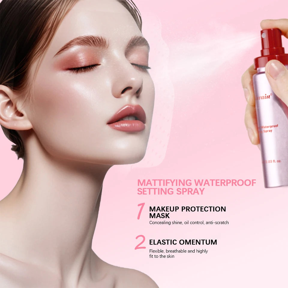 Long-Lasting Oil Control Waterproof Makeup Setting Spray for All Skin