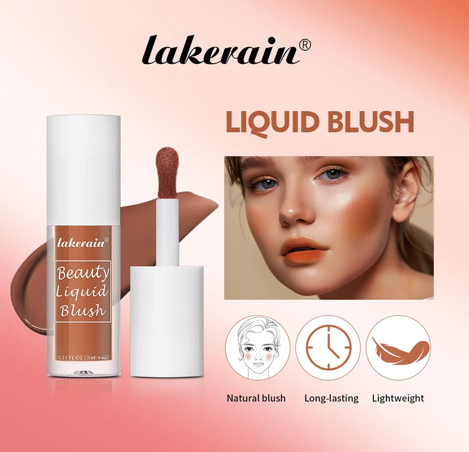 Waterproof Liquid Cheek Blush for Natural Long Lasting Dewy Makeup Glow - 7