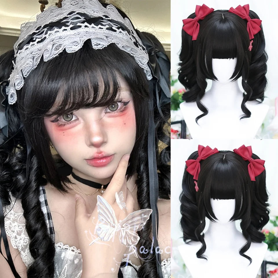 Long Wavy Blonde Cosplay Wig with Bangs - 31