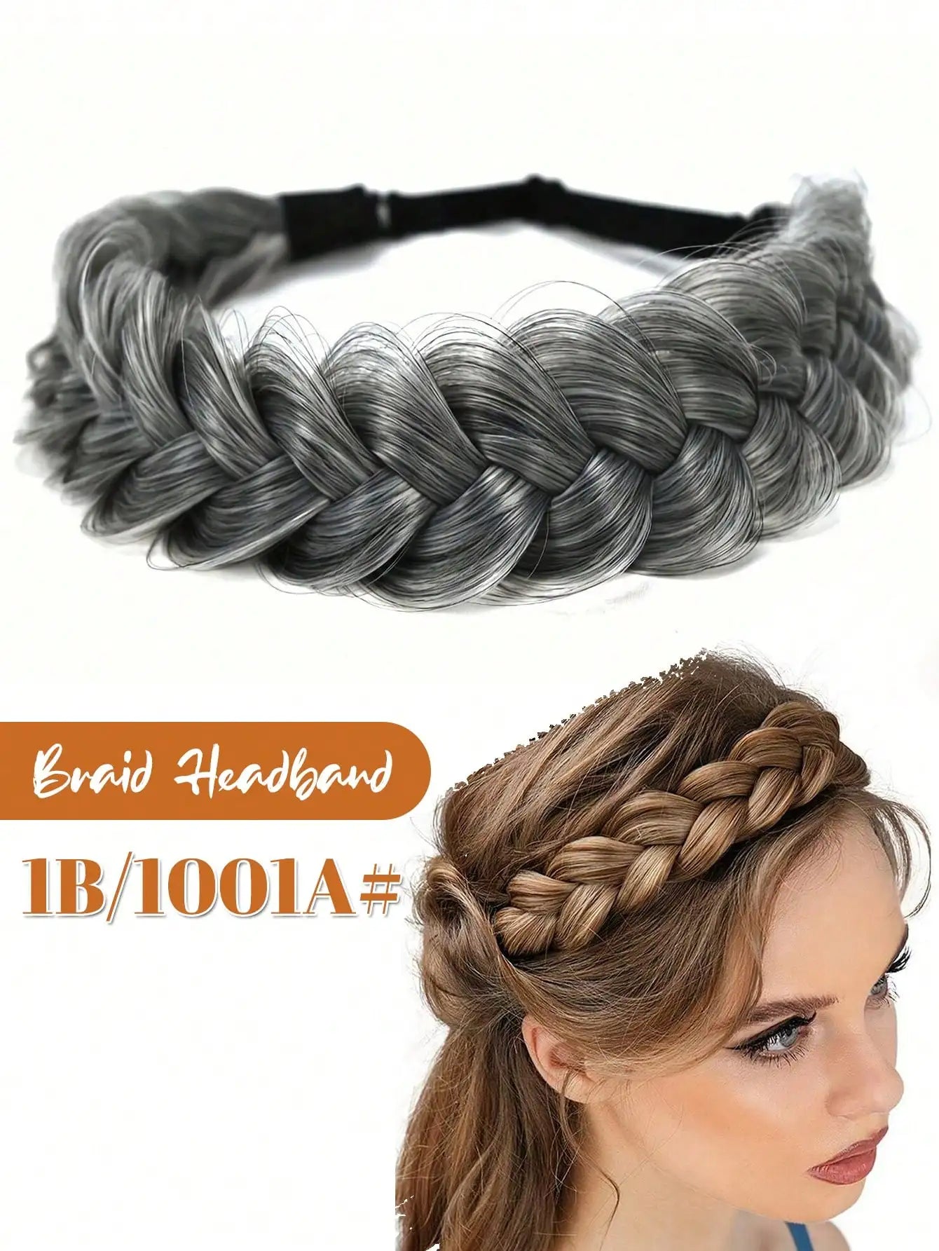 Braided Synthetic Hair Headband for Women and Girls - 18
