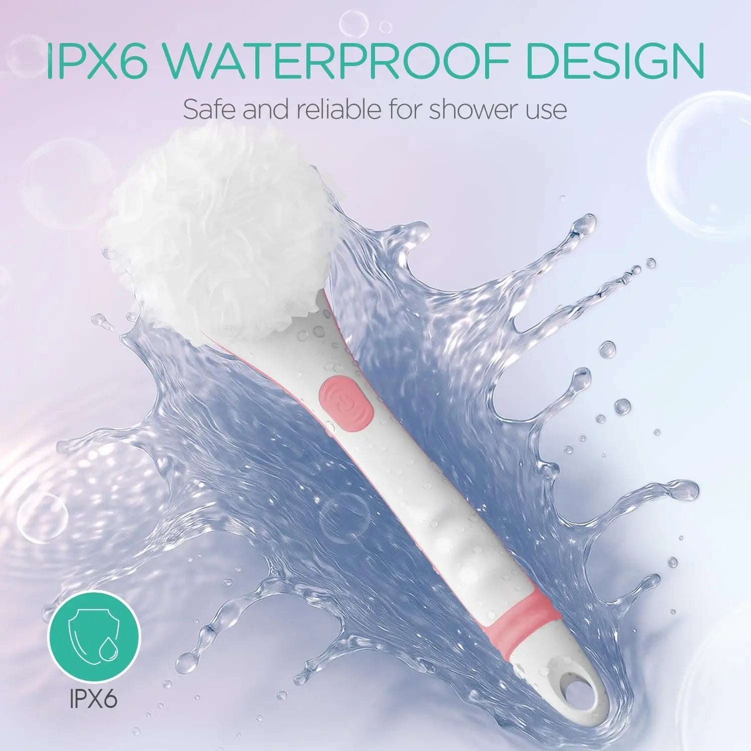 3-in-1 Electric Long Handle Body Brush for Deep Exfoliating and Cleaning - 6