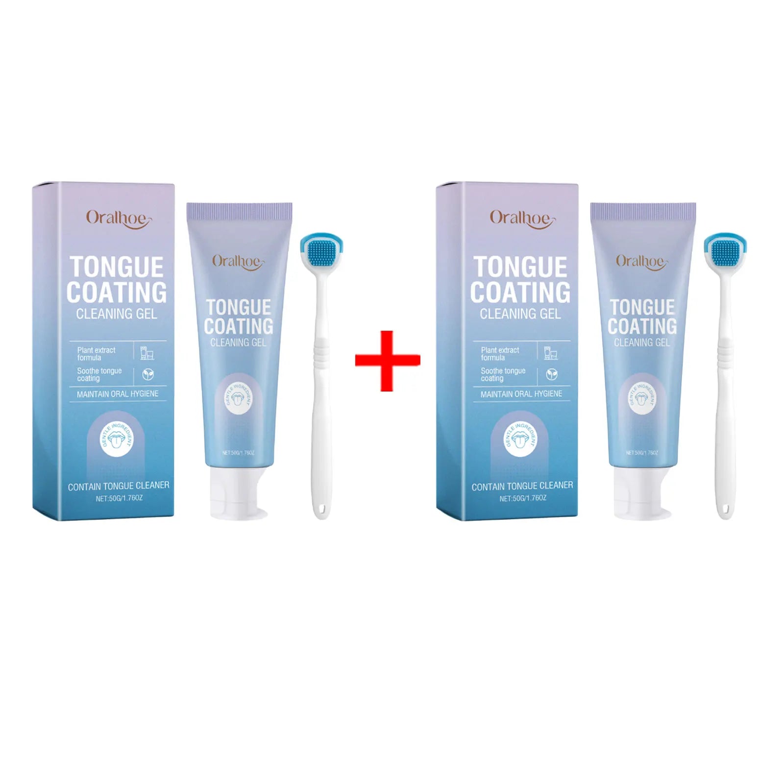 Tongue Cleaning Gel and Scraper Kit for Bad Breath and Oral Hygiene - 7