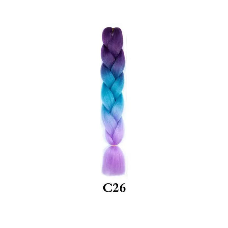 24-Inch Synthetic Jumbo Braiding Hair Extensions for Twist Crochet Braids