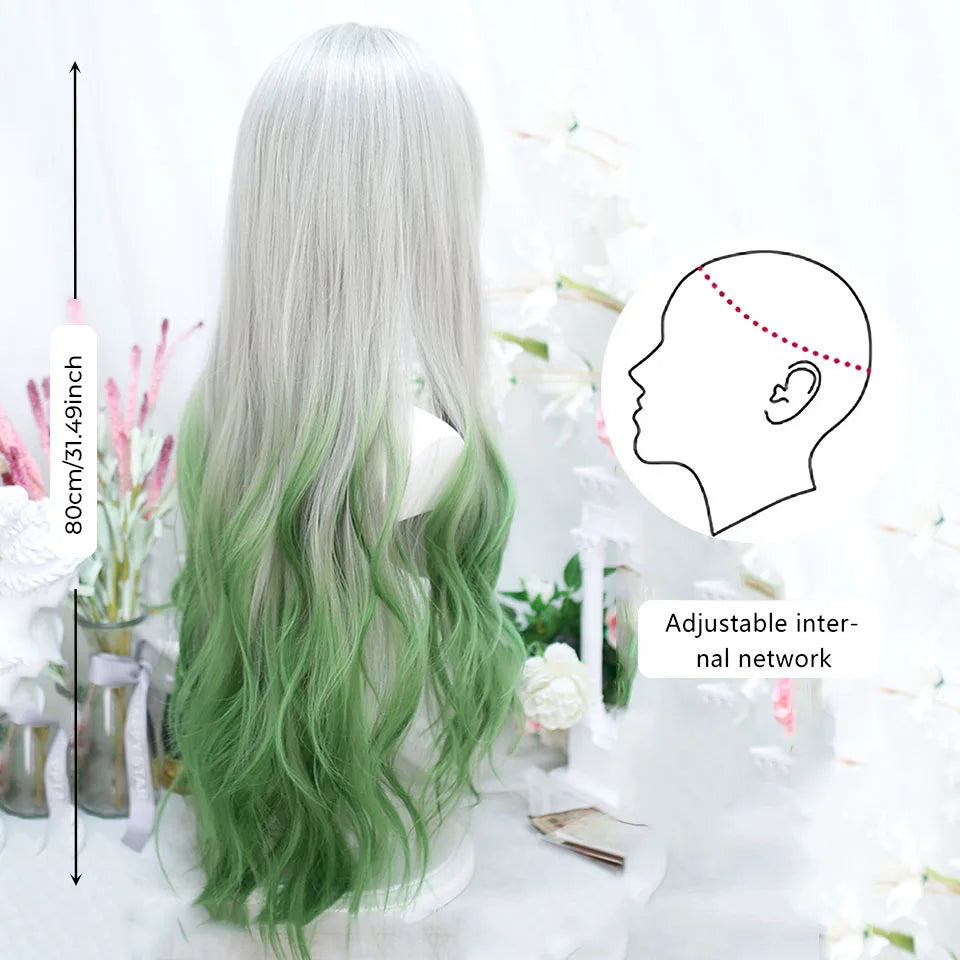 Lolita Harajuku Cosplay Wig with Hairbun Ponytails - 16