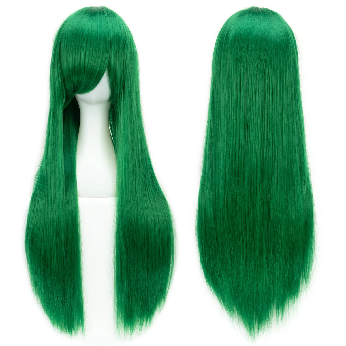 80cm Long Straight Synthetic Wig for Cosplay and Costume Parties