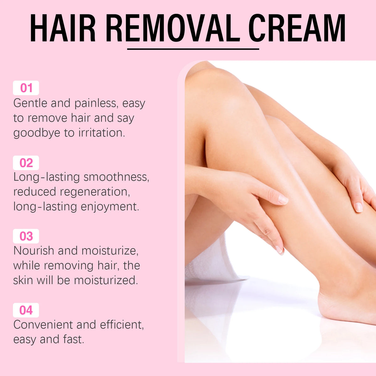 Painless Full Body Hair Removal Cream for Smooth and Sensitive Skin