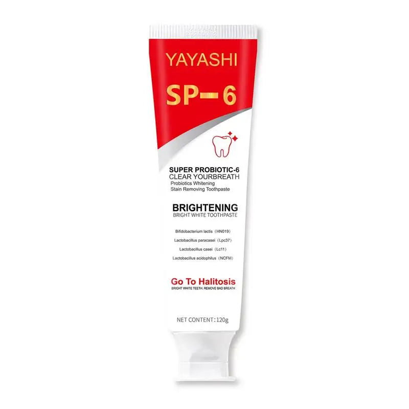 Probiotic Teeth Whitening Toothpaste for Stain Removal and Fresh Breath