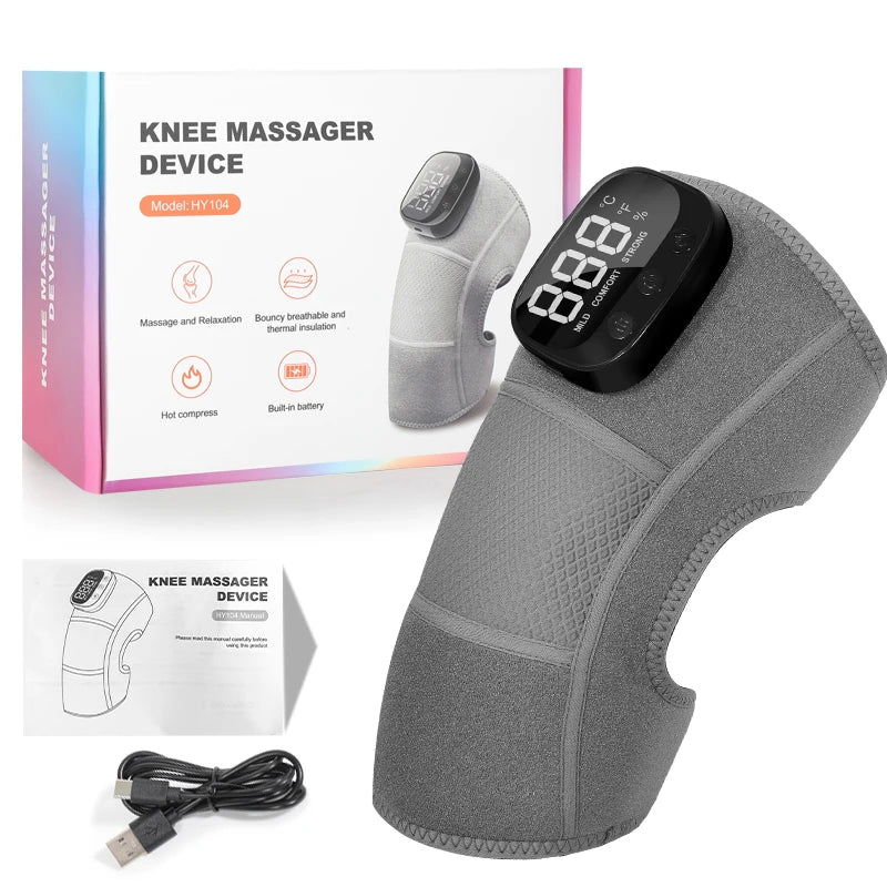 Cordless Heated Vibration Massage Wrap for Knee, Shoulder and Elbow - 15