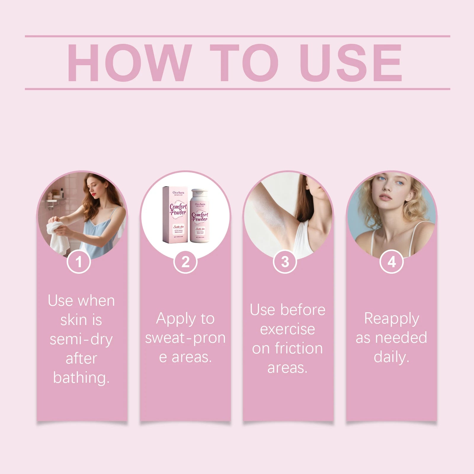 All-Over Body Powder for Instant Sweat Absorption and Skin Comfort - 12