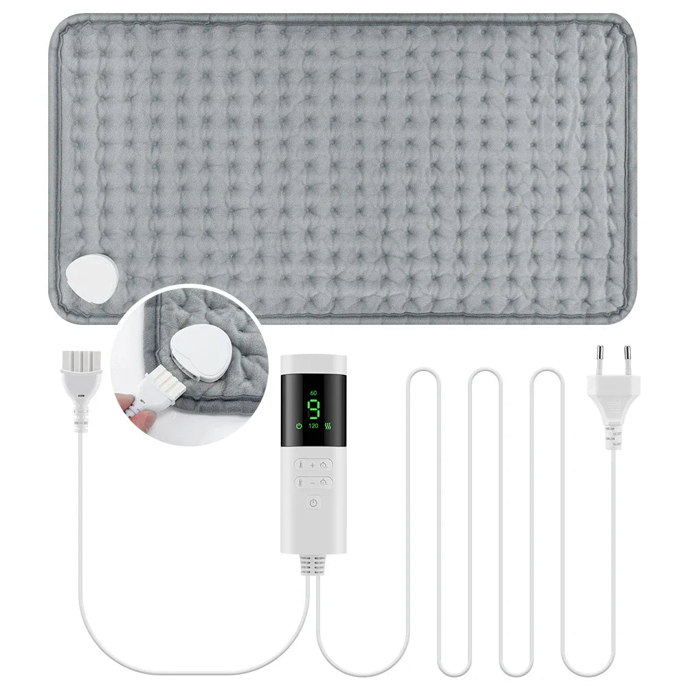 Electric Heating Pad for Back and Muscle Pain Relief with 9 Heat Levels - 6
