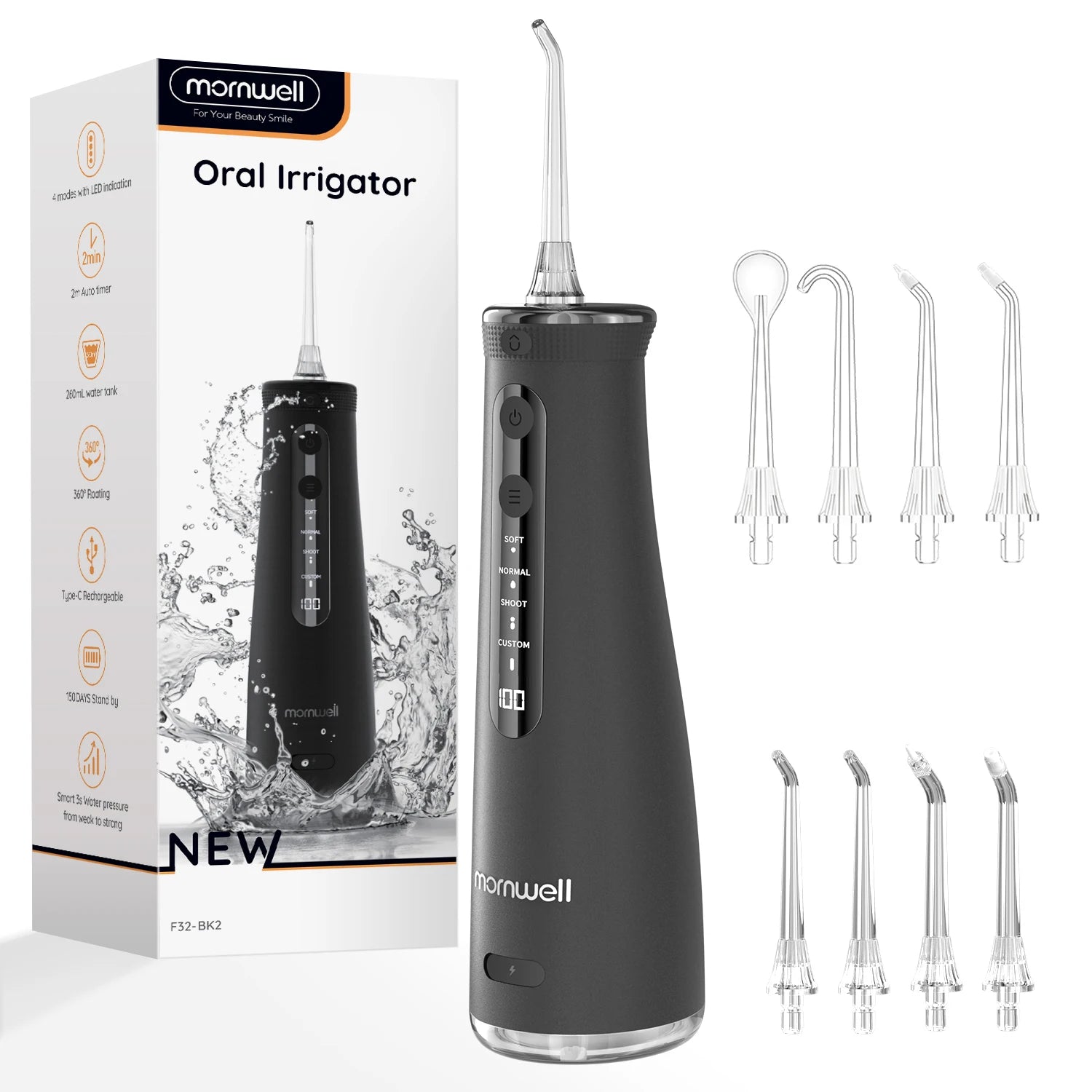 Portable Cordless Water Flosser for Teeth Cleaning and Gum Health - 15