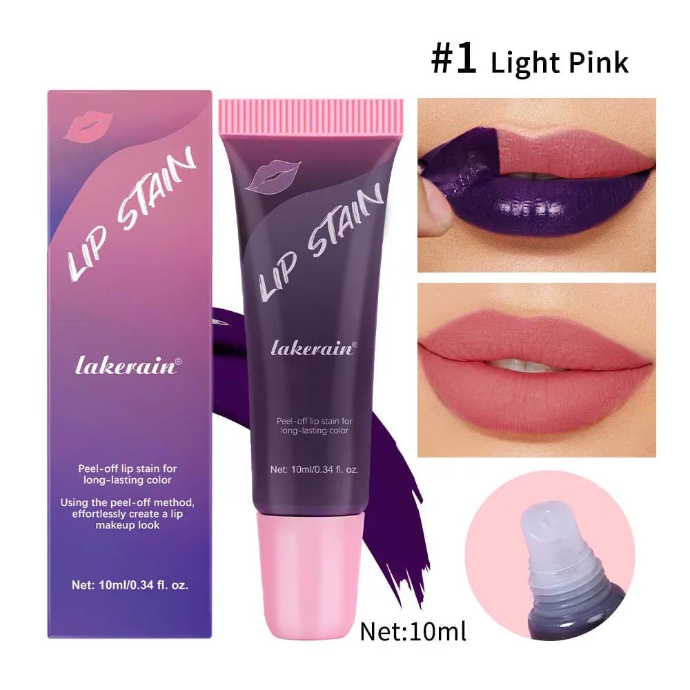 Waterproof Peel-Off Lip Stain for Long-Lasting Matte Color - 19