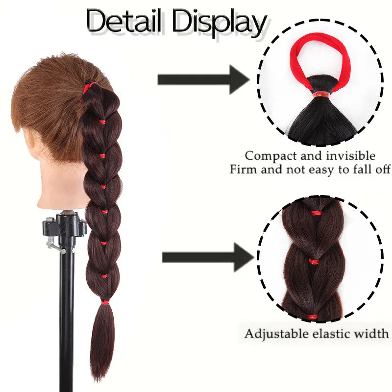 Synthetic Braided Ponytail Hair Extension for Daily Wear - 4