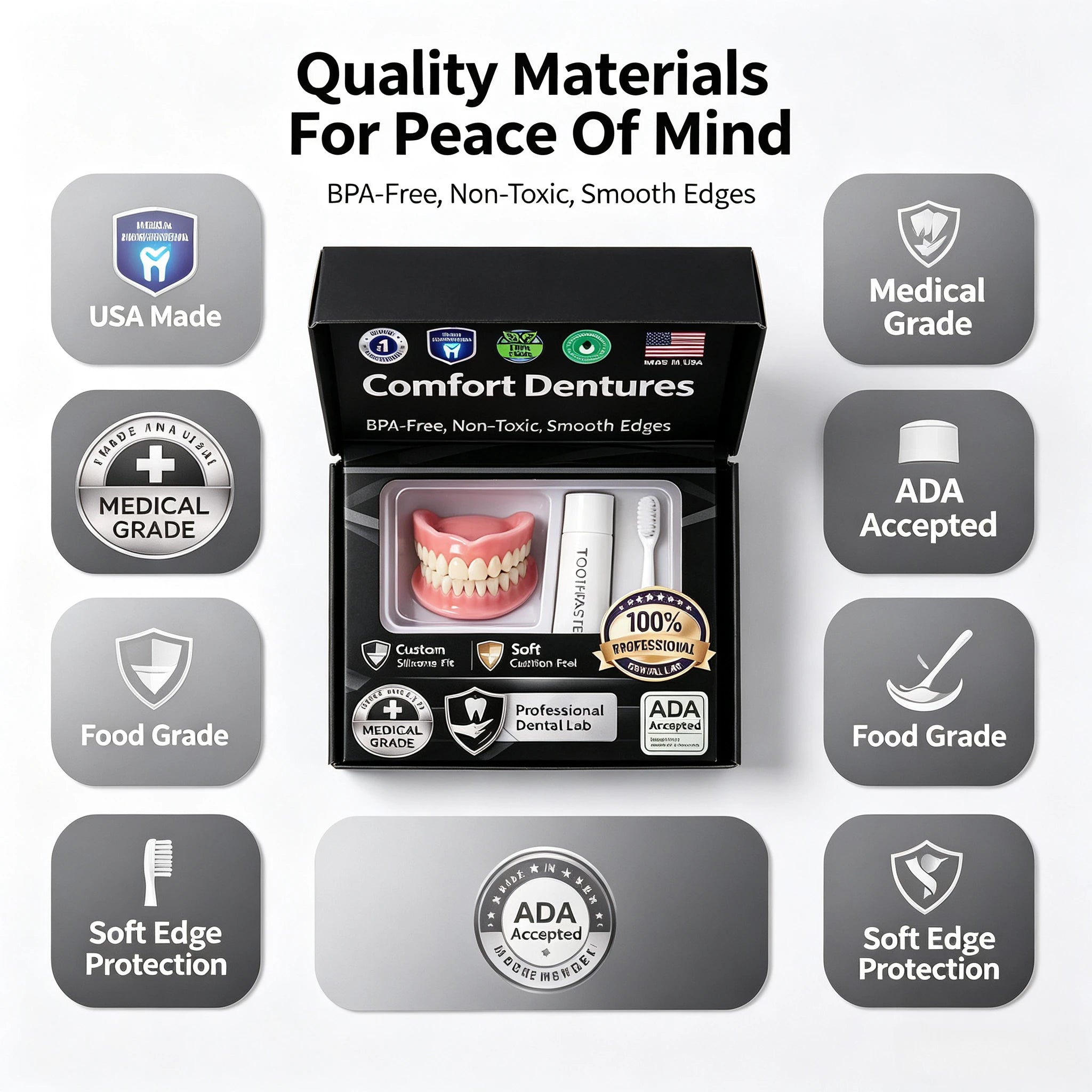 Temporary Moldable Silicone Dentures for Instant Smile Restoration - 10