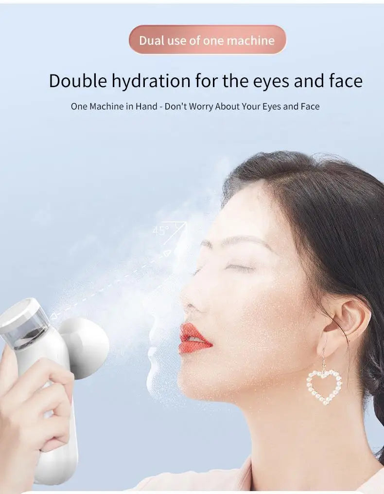 Portable Eye Mist Sprayer and Facial Steamer for Dry Tired Eyes