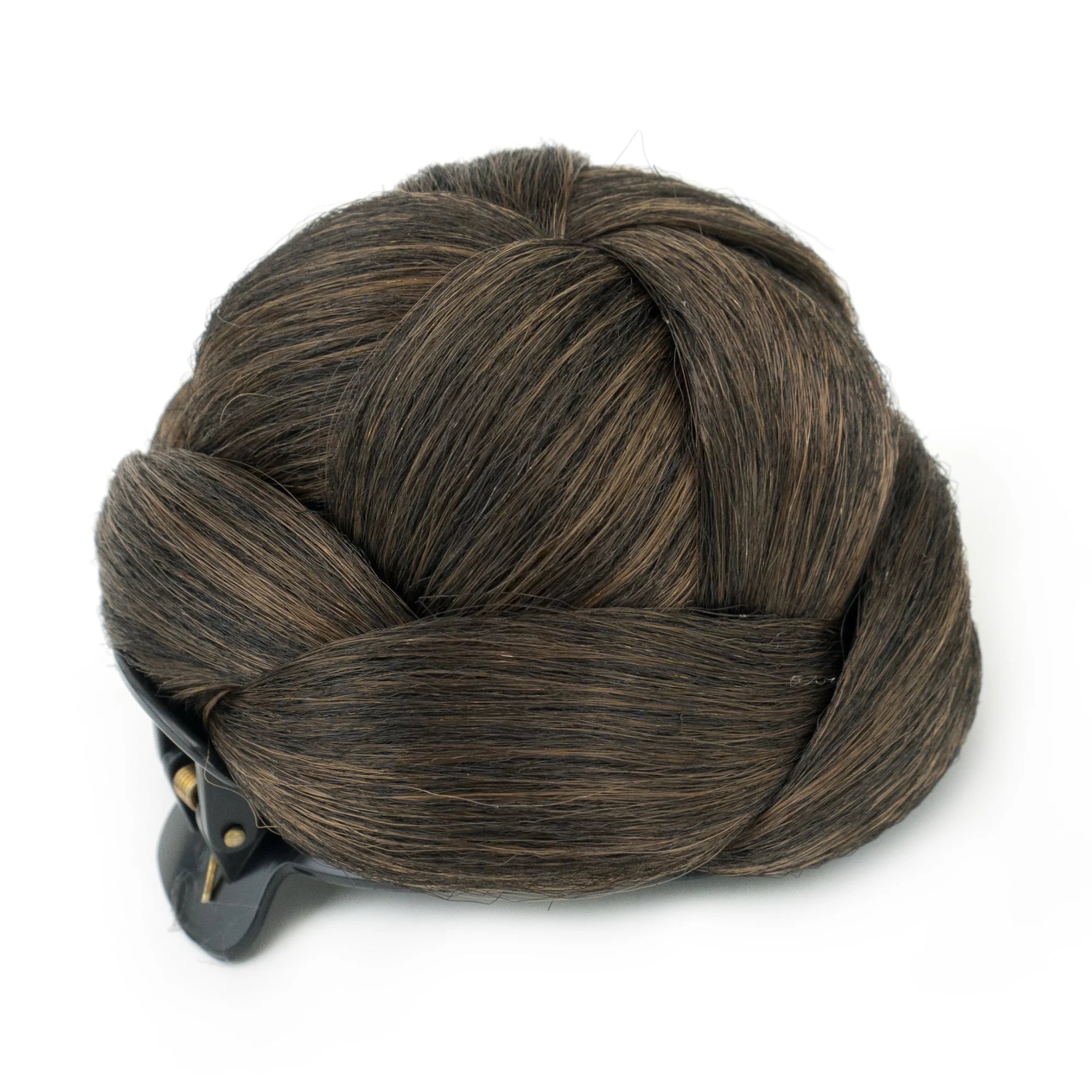Curly Braided Claw Clip Hair Bun Updo - 5