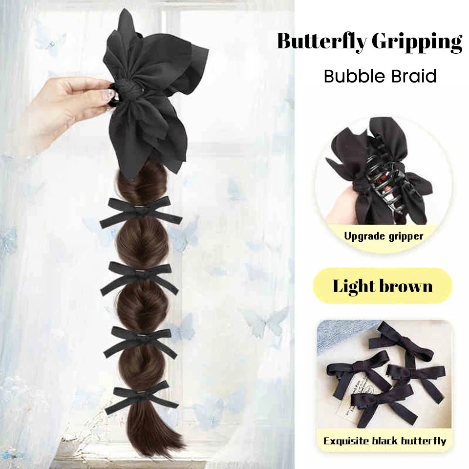 Long Claw Clip-On Braid Ponytail Hair Extension for Daily Styling - 38