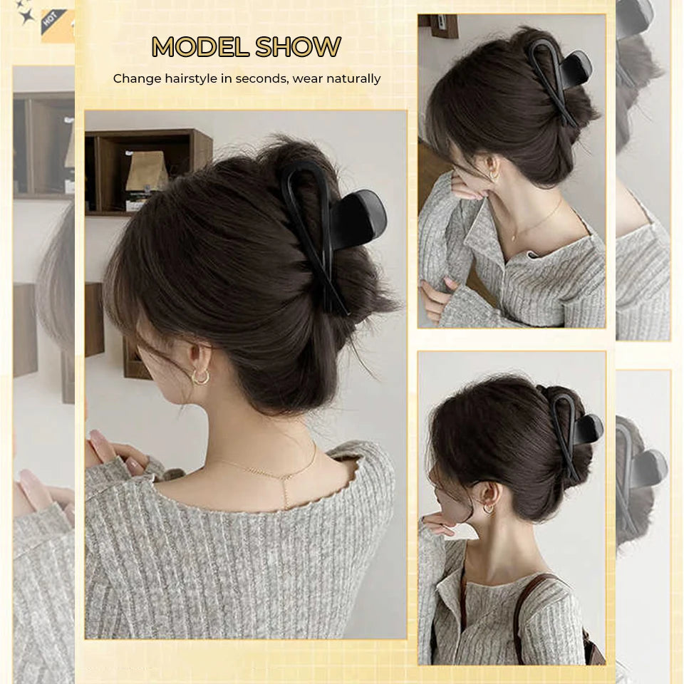 Synthetic Flower Bud Hair Bun Extension with Claw Clip